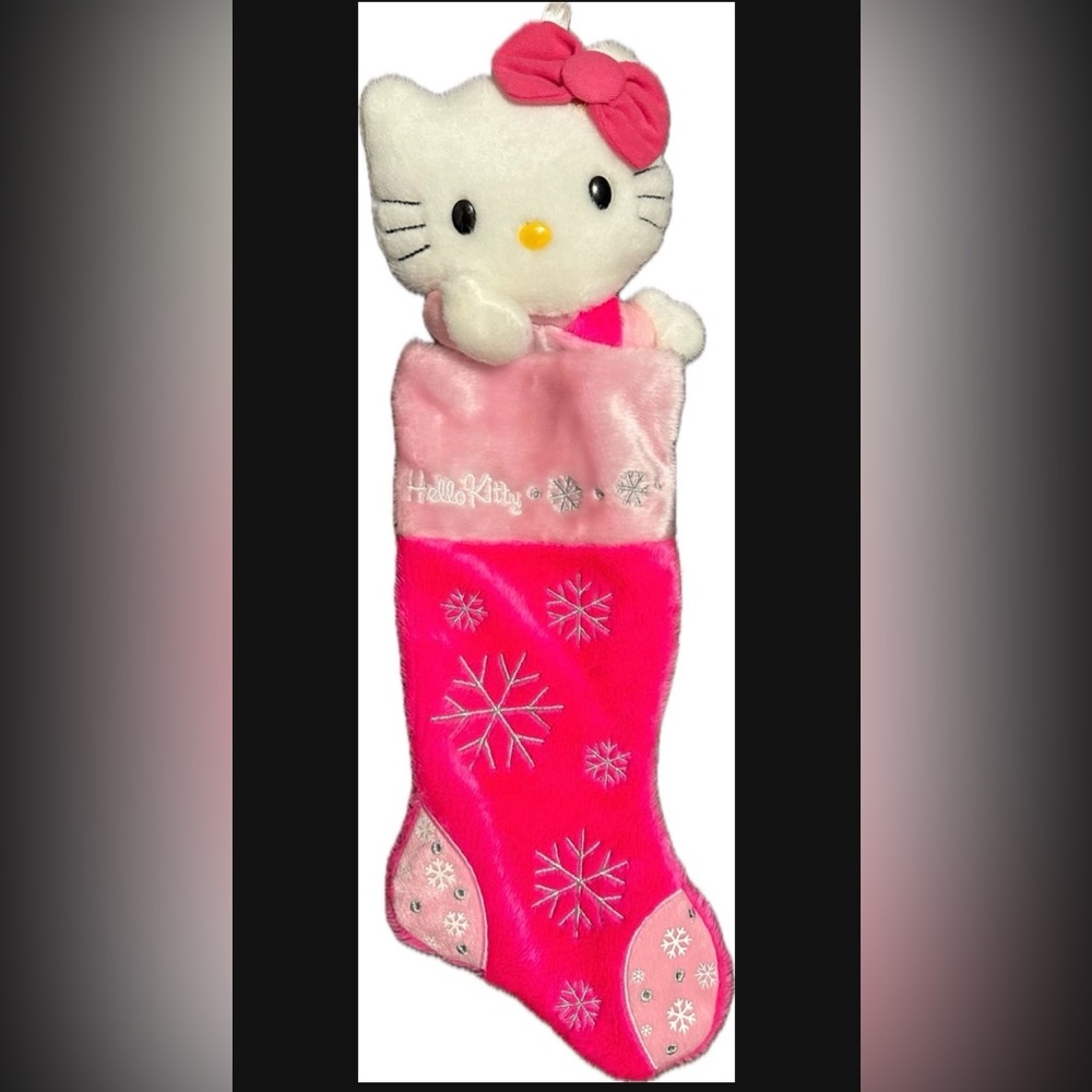 Hello Kitty Plush Pink Stocking